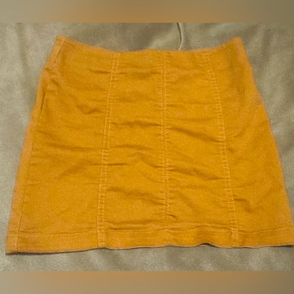 Forever 21 Autumn Yellow Mini Skirt